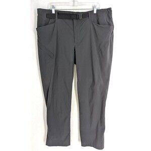 The North Face Men's 32x30 Gray Hiking Utility Pants Nylon Belted 721584